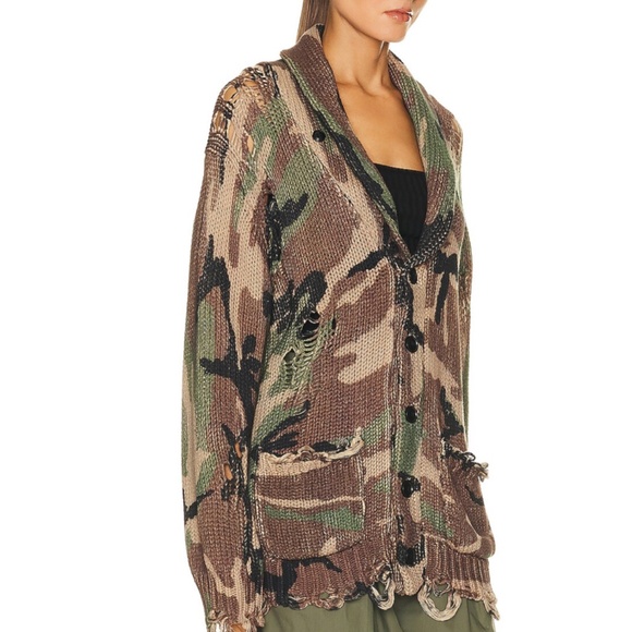 R13 DISTRESSSED CAMEO SWEATER S NWOT - Picture 3 of 6